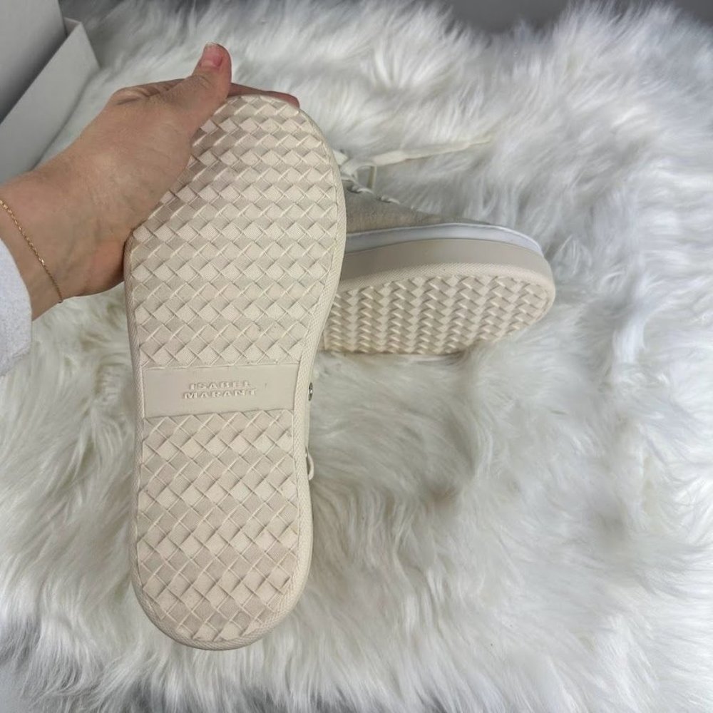 Isabel Marant Austen High Sneaker in Ecru - Picture 6 of 6